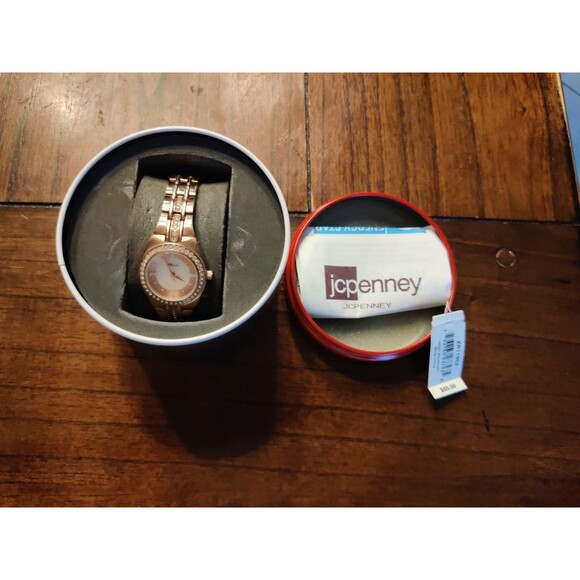 Relic Women’s Rose Gold Stainless Steel Watch ZR11962 – Crystal Accents Orig Box - Picture 1 of 6